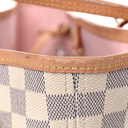 Louis Vuitton Damier Azur Neo Neverfull MM Rose Ballerine 28 of 30