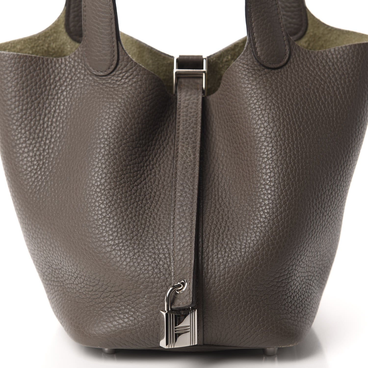 Hermes Taurillon Clemence Picotin Lock 18 PM Etain 11 of 11