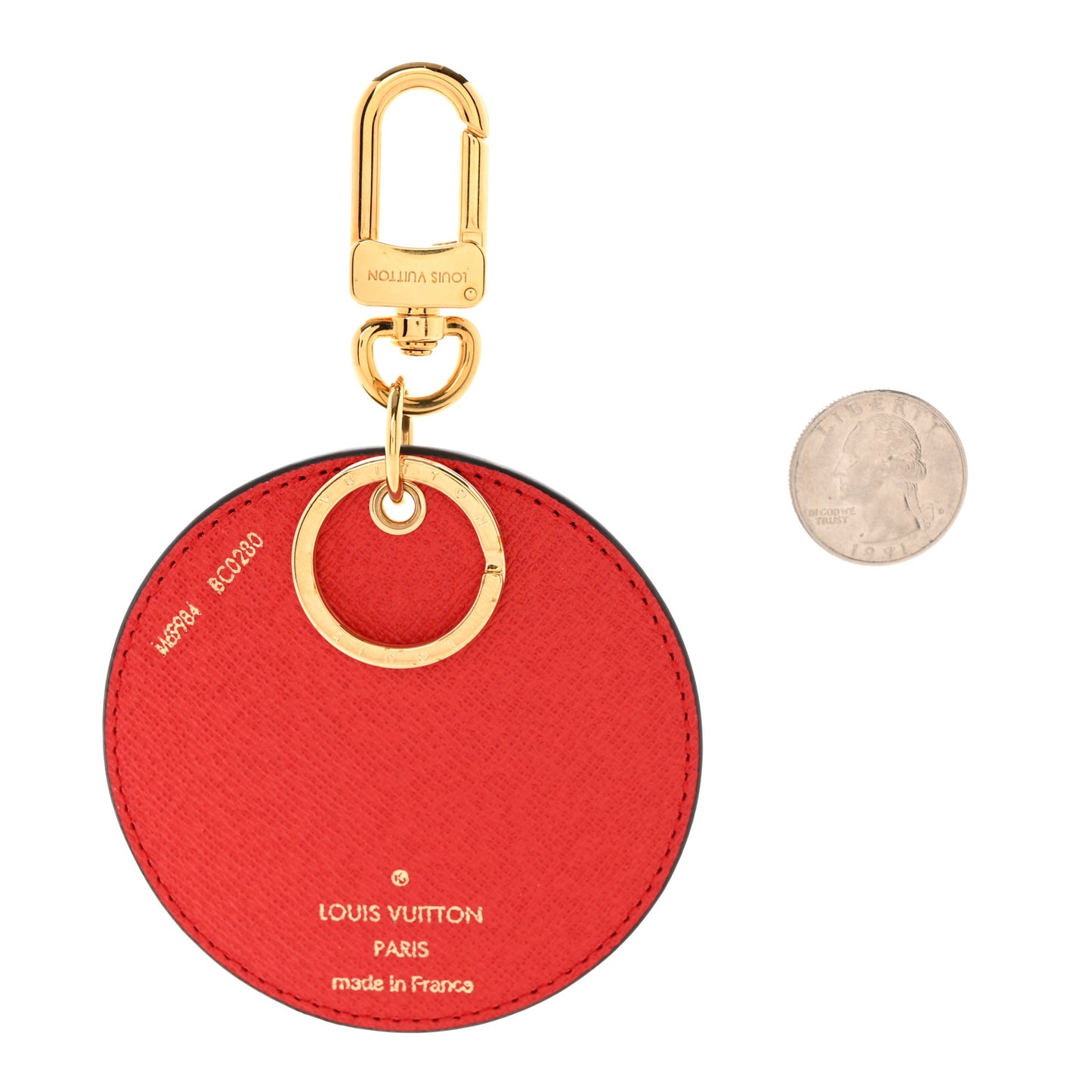 Monogram 2020 Christmas Animation Bumper Cars Bag Charm Key Ring Coquelicot