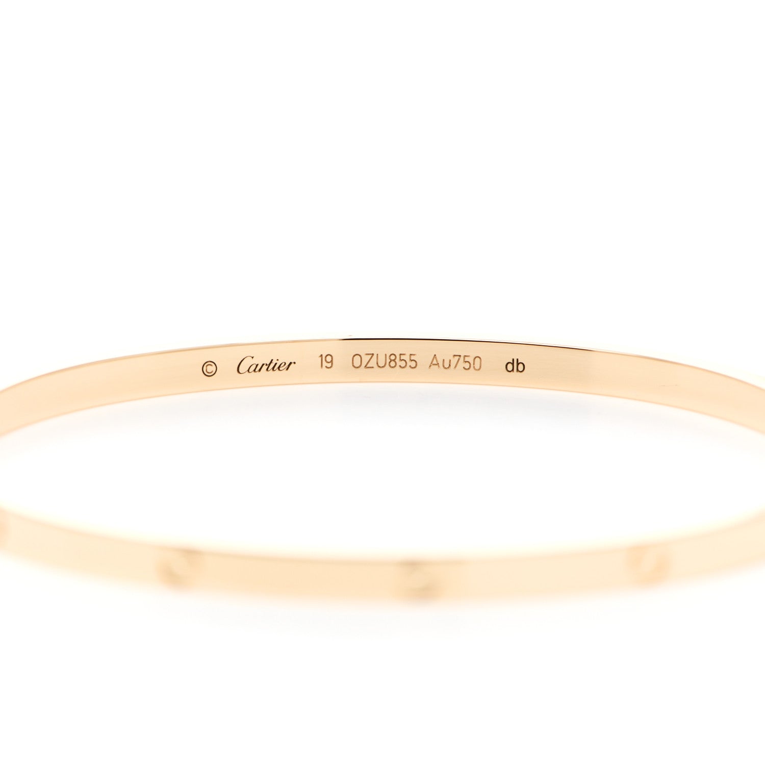 Cartier 18K Yellow Gold Small LOVE Bracelet 19 3 of 5