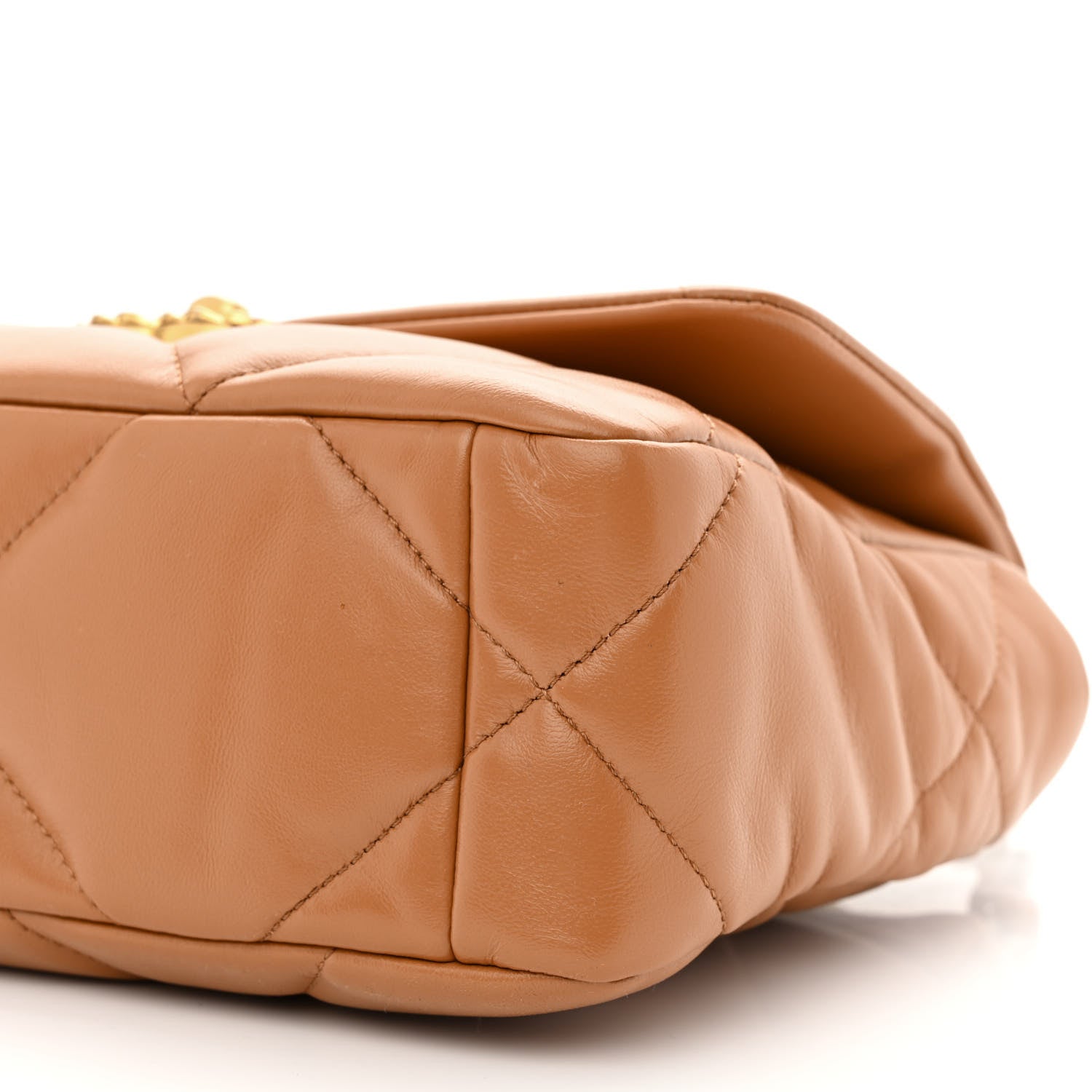 Chanel Lambskin Quilted Medium Chanel 19 Flap Brown 10 of 11