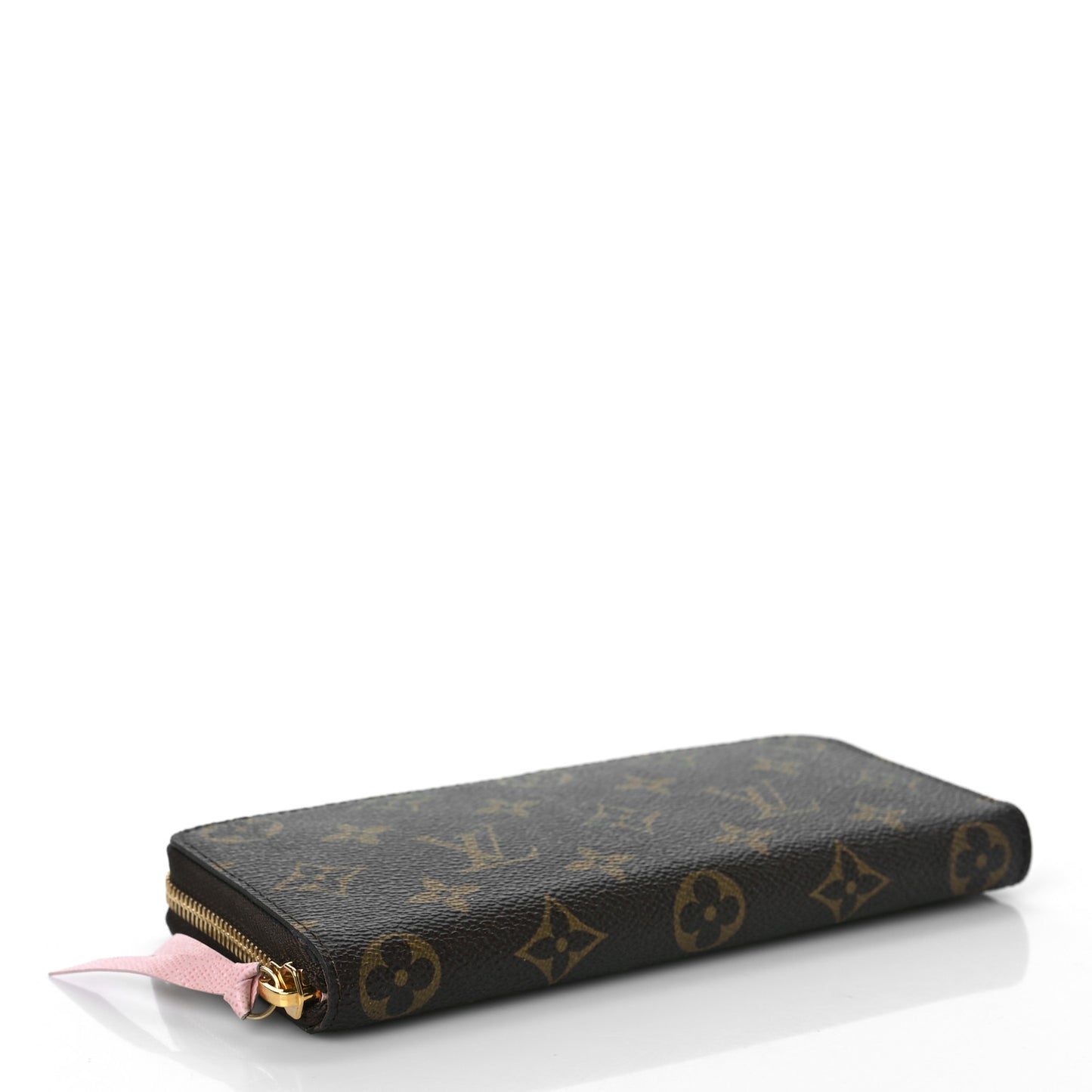 Monogram Clemence Wallet Rose Ballerine