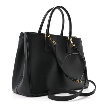 Prada Saffiano Lux Large Galleria Double Zip Tote Black 3 of 10