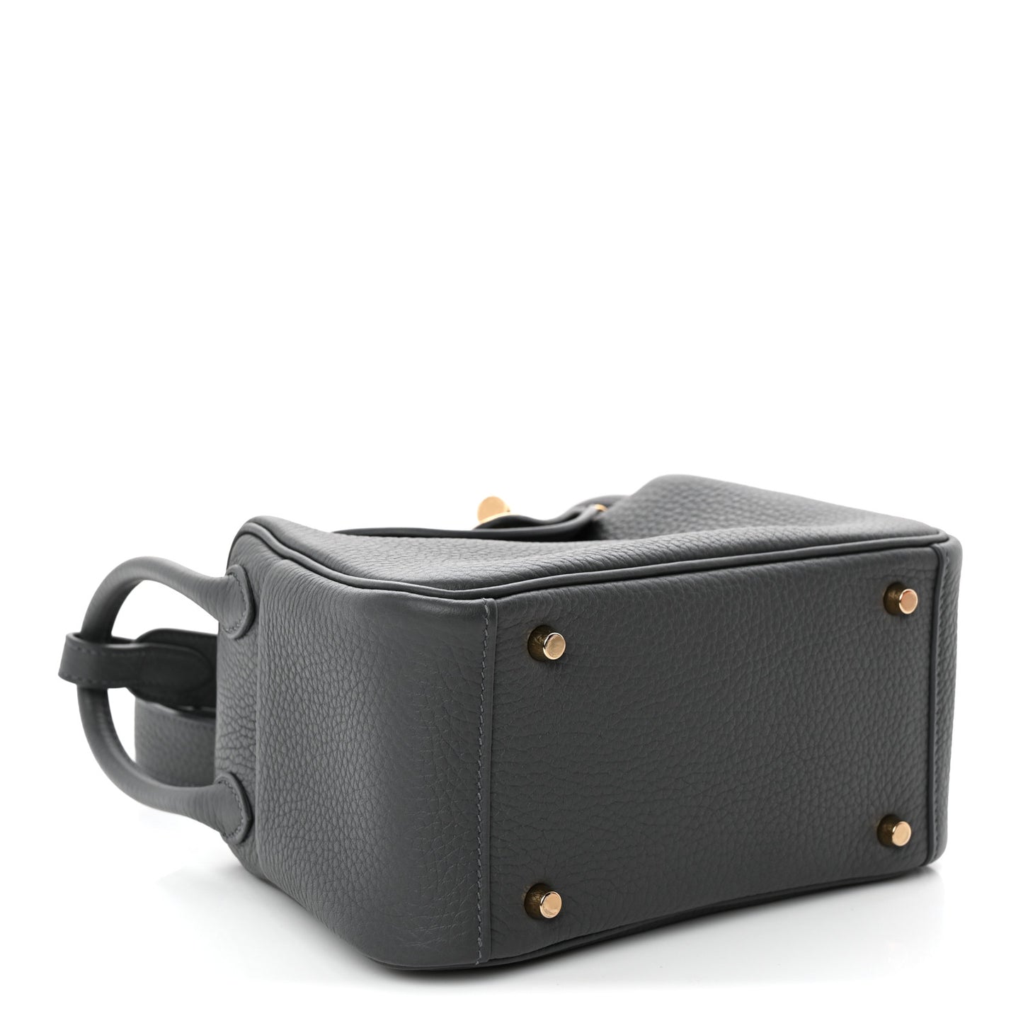 Taurillon Clemence Mini Lindy 20 Gris Misty