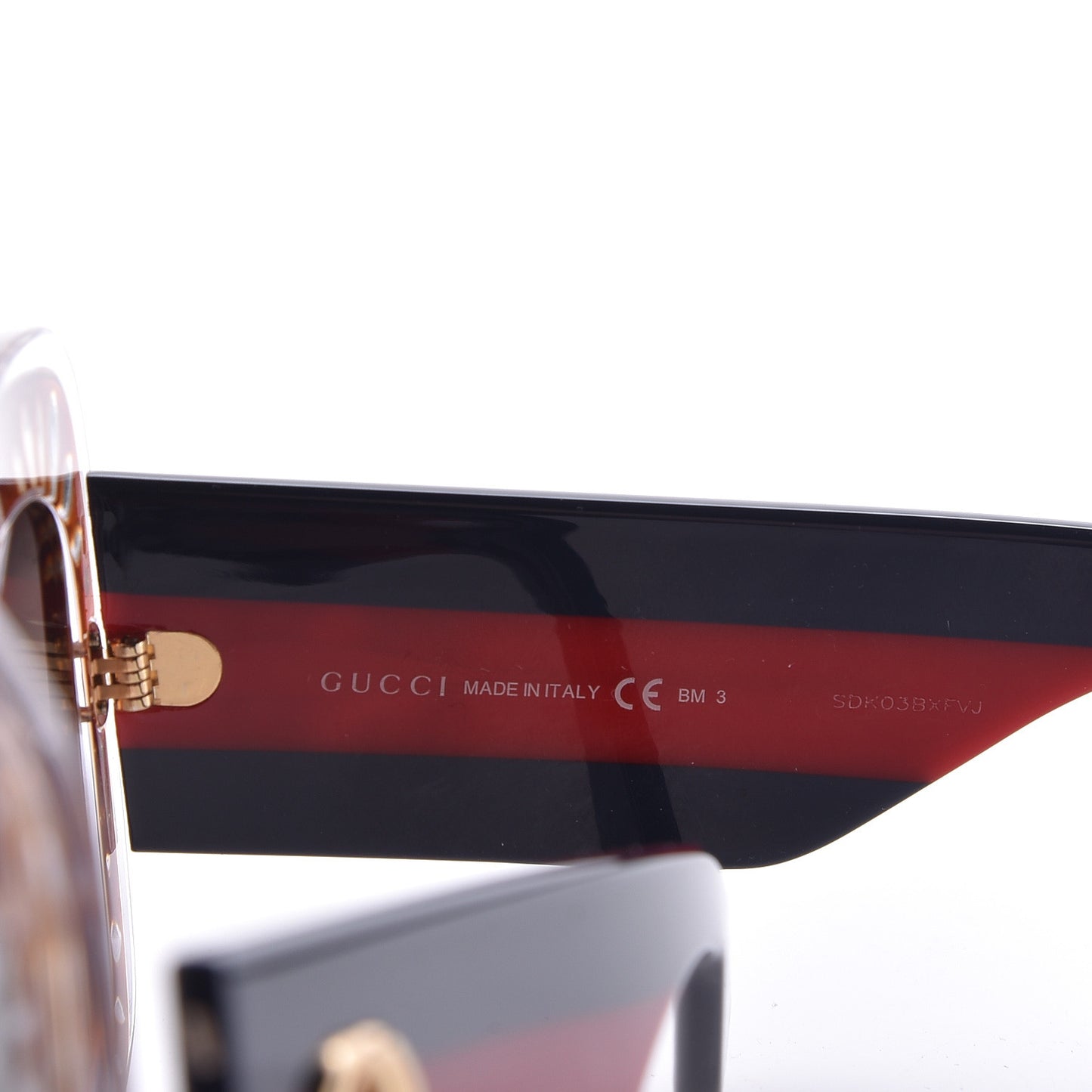 Acetate Crystals Web Square Frame GG3862/S Sunglasses Brown