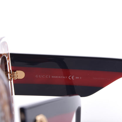 Gucci Acetate Crystals Web Square Frame GG3862/S Sunglasses Brown 6 of 6