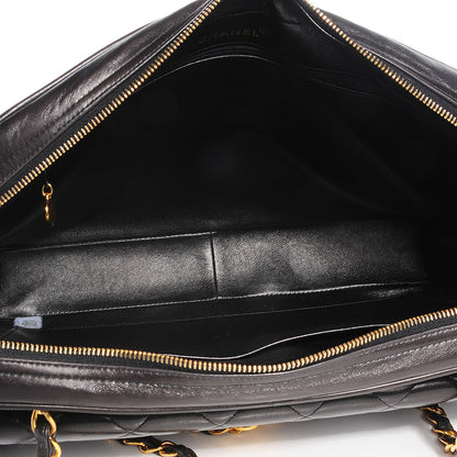 Chanel Lambskin Quilted Large Shoulder Bag Black 8 of 8