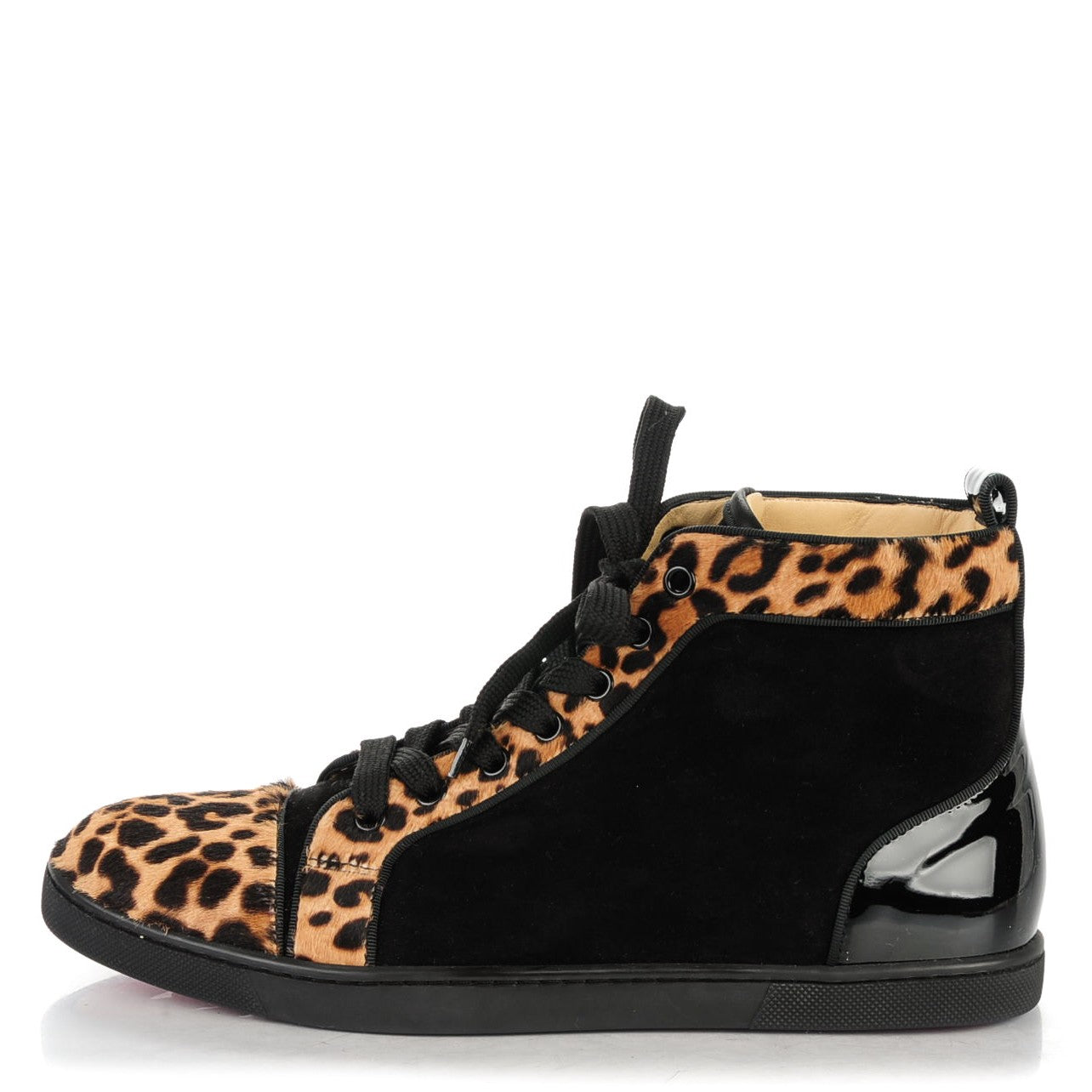 Pony Hair Suede Jaguar Bip Bip Flat Sneakers 40 Brown Black