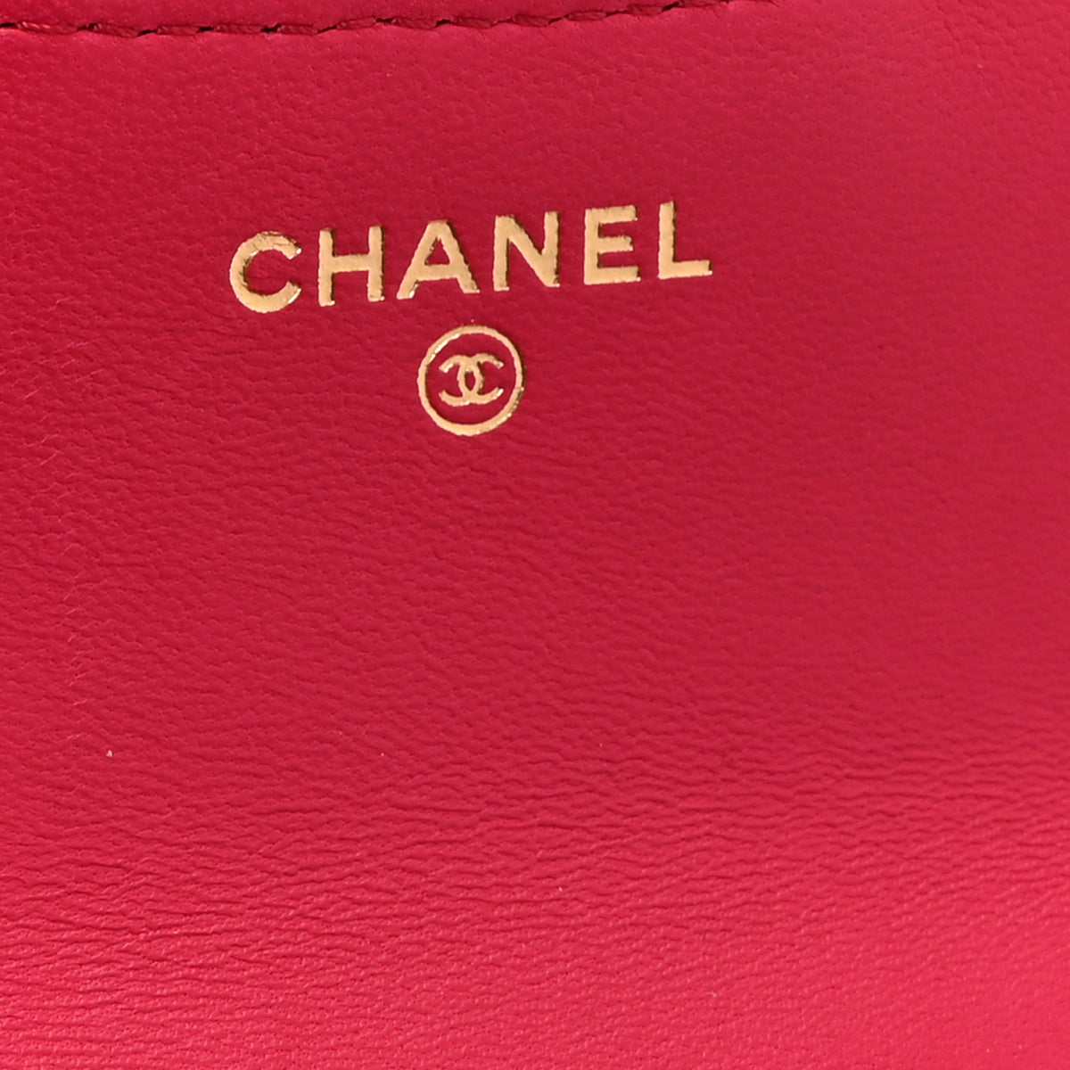 Chanel Lambskin Quilted Top Handle Flap Coin Purse With Chain Dark Pink 6 of 12
