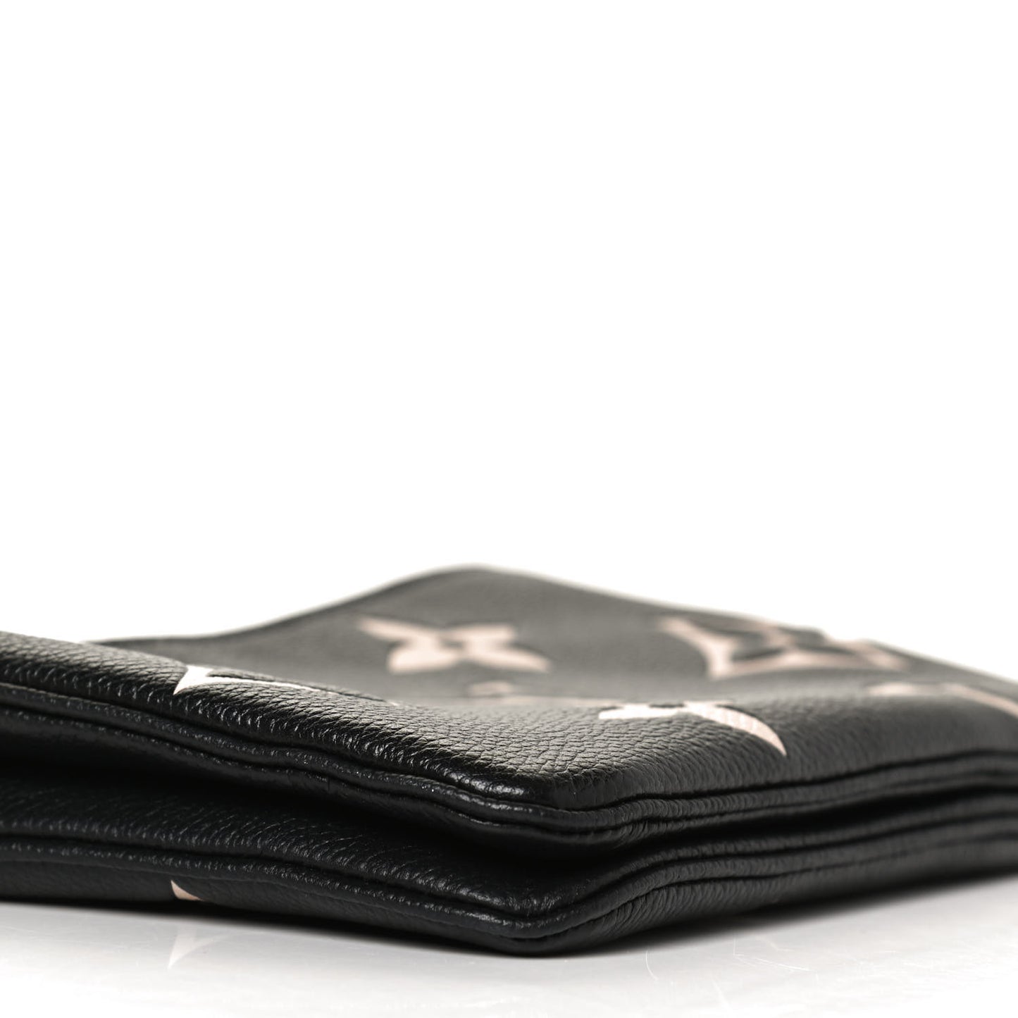 Empreinte Monogram Giant Double Zip Pochette Black Cream