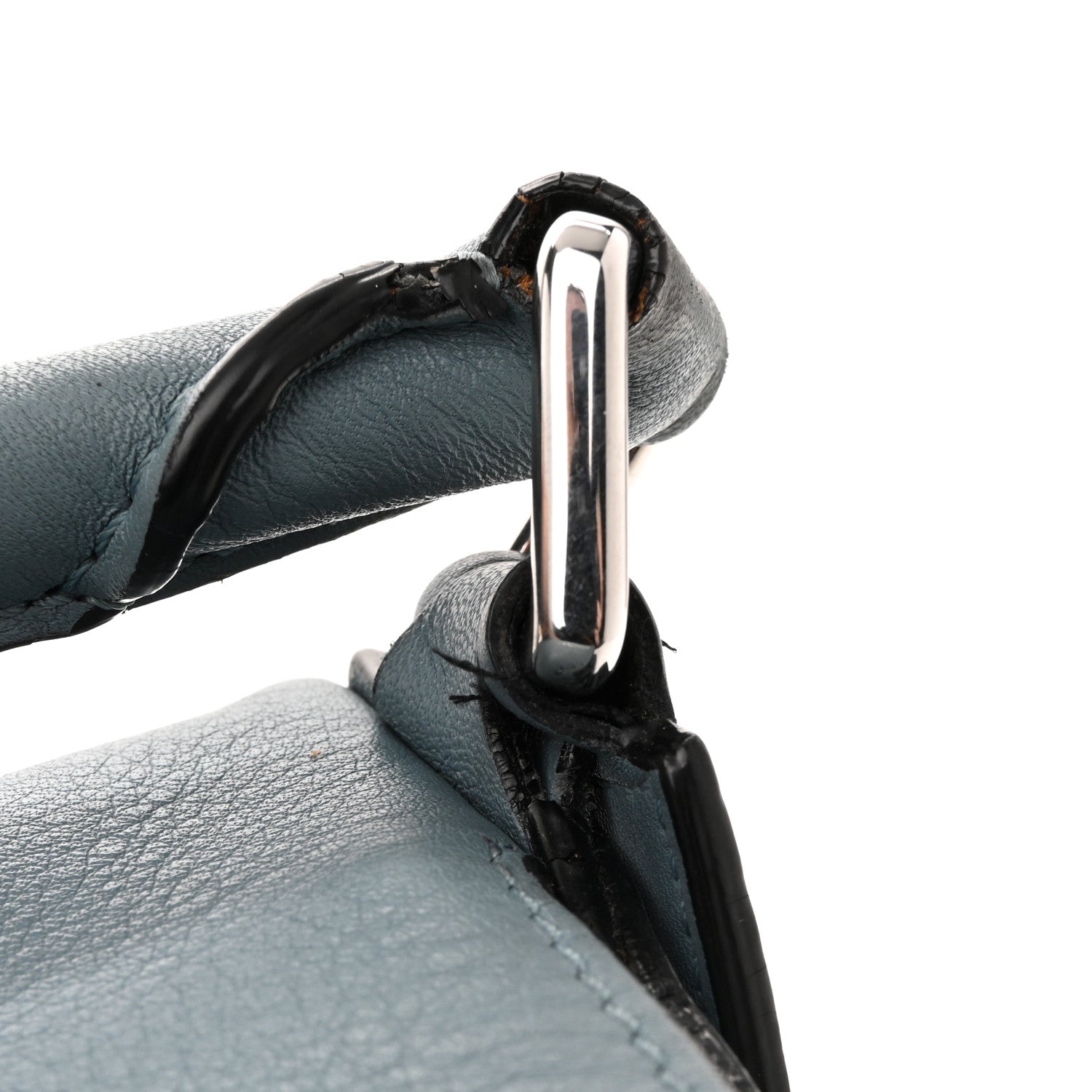 Loewe Calfskin Small Puzzle Bag Stone Blue 13 of 15