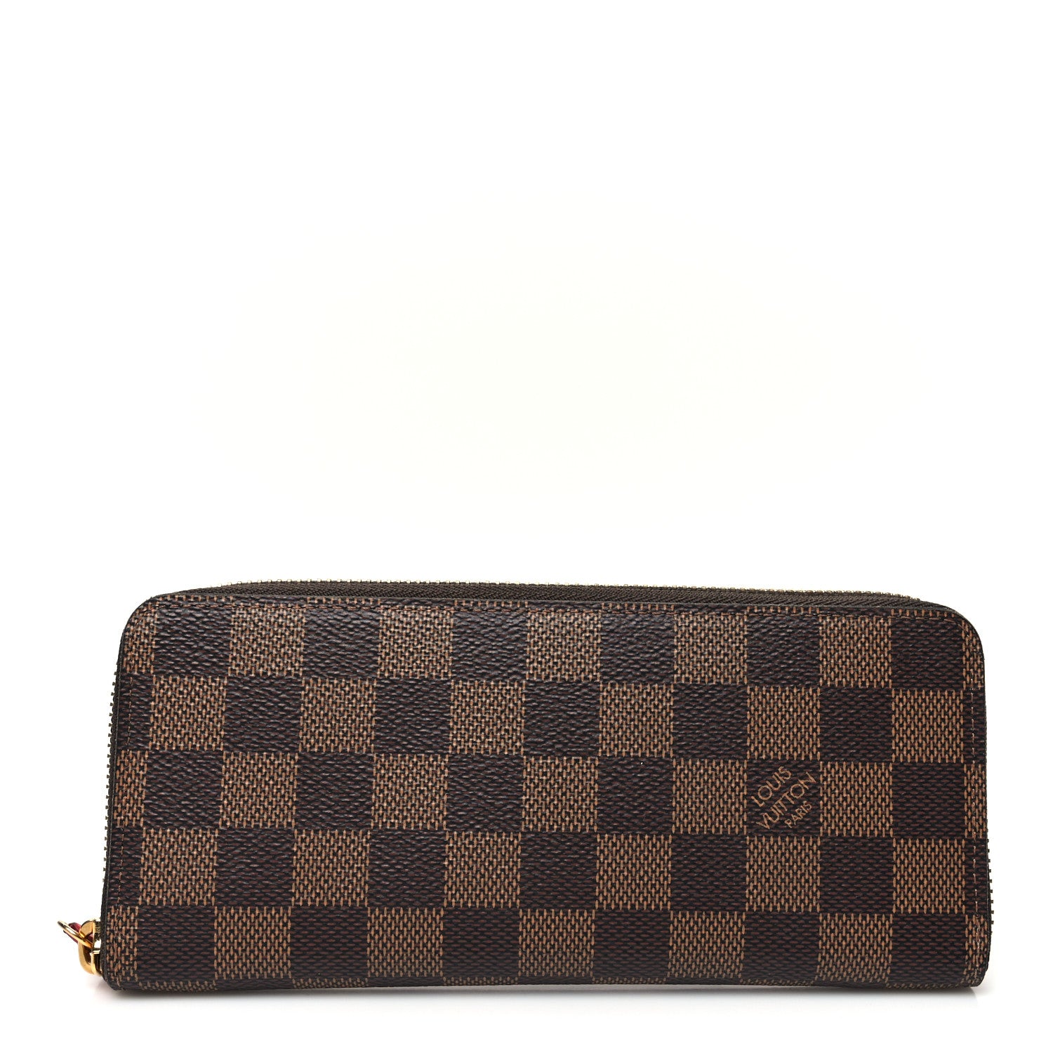 Louis Vuitton Damier Ebene Clemence Wallet Cherry 1 of 9