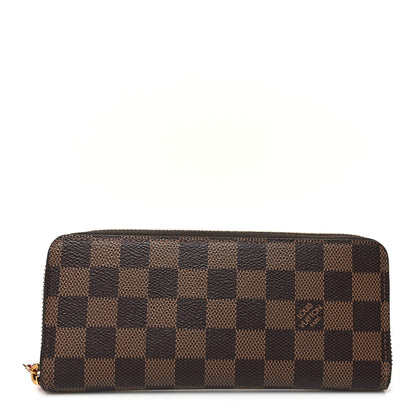 Louis Vuitton Damier Ebene Clemence Wallet Cherry 1 of 9