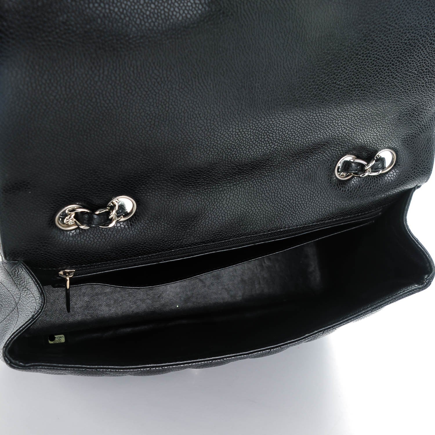 Chanel Caviar Quilted Jumbo Single Flap Black 5 of 8