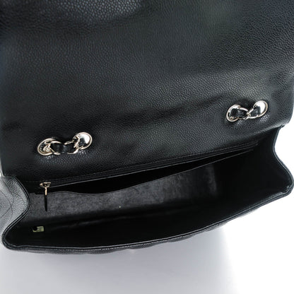 Chanel Caviar Quilted Jumbo Single Flap Black 5 of 8