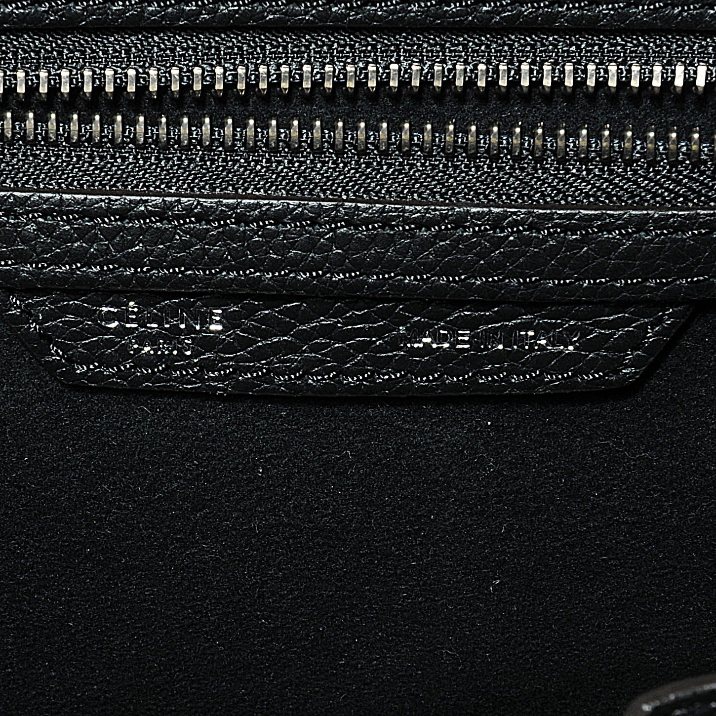 Celine Drummed Leather Micro Luggage Bag Black 3 of 8