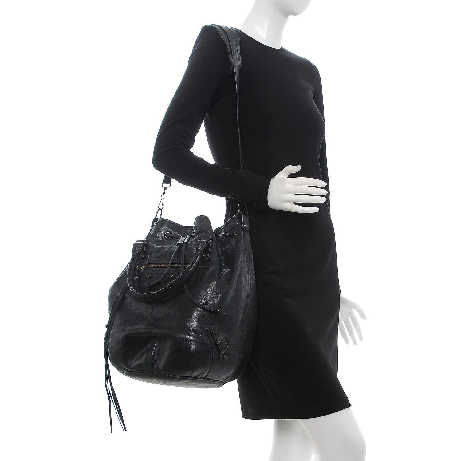 Balenciaga Agneau Classic Hardware Pompon Black 2 of 11