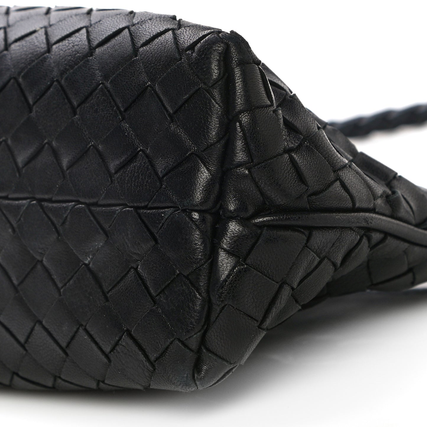 Nappa Intrecciato Mini Shoulder Bag Black