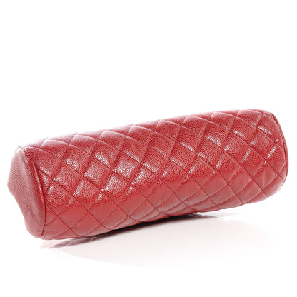 Chanel Caviar Quilted Timeless Clutch Red 4 of 8