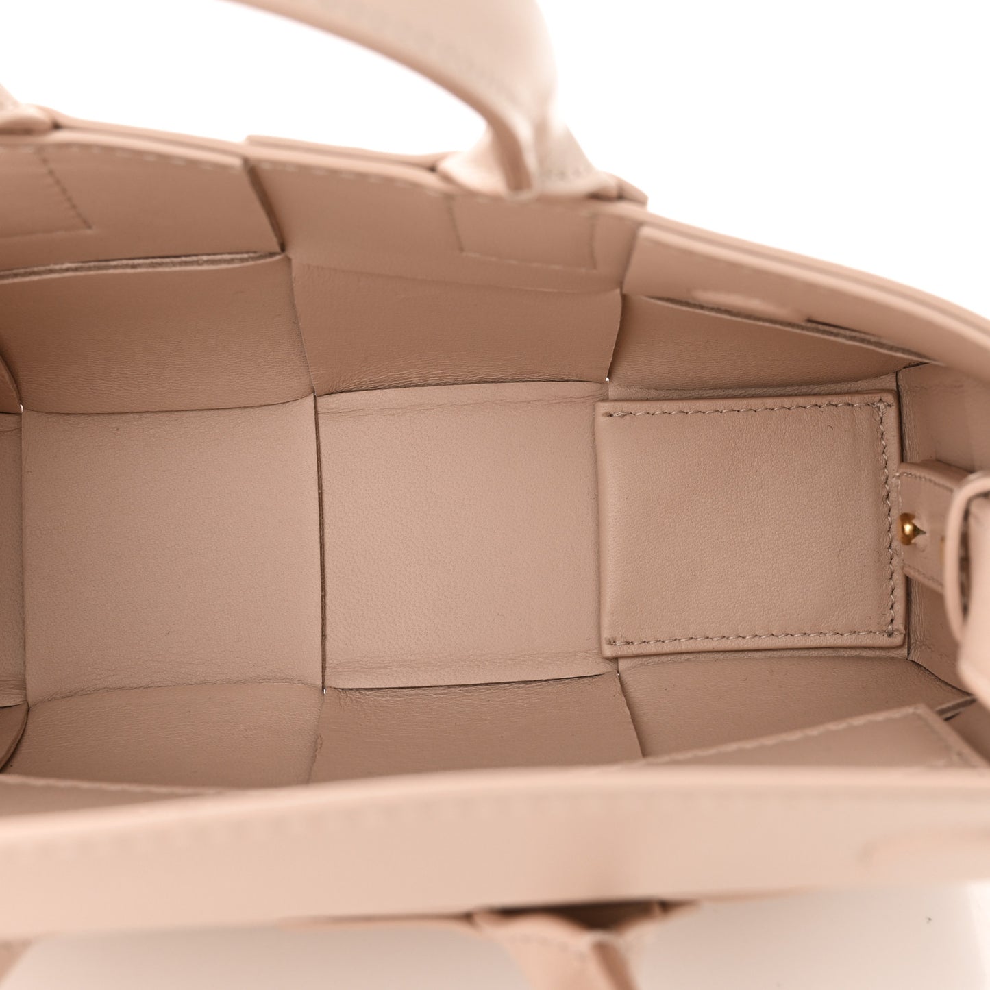 Nappa Maxi Intreccio Mini Arco East West Tote Lotus