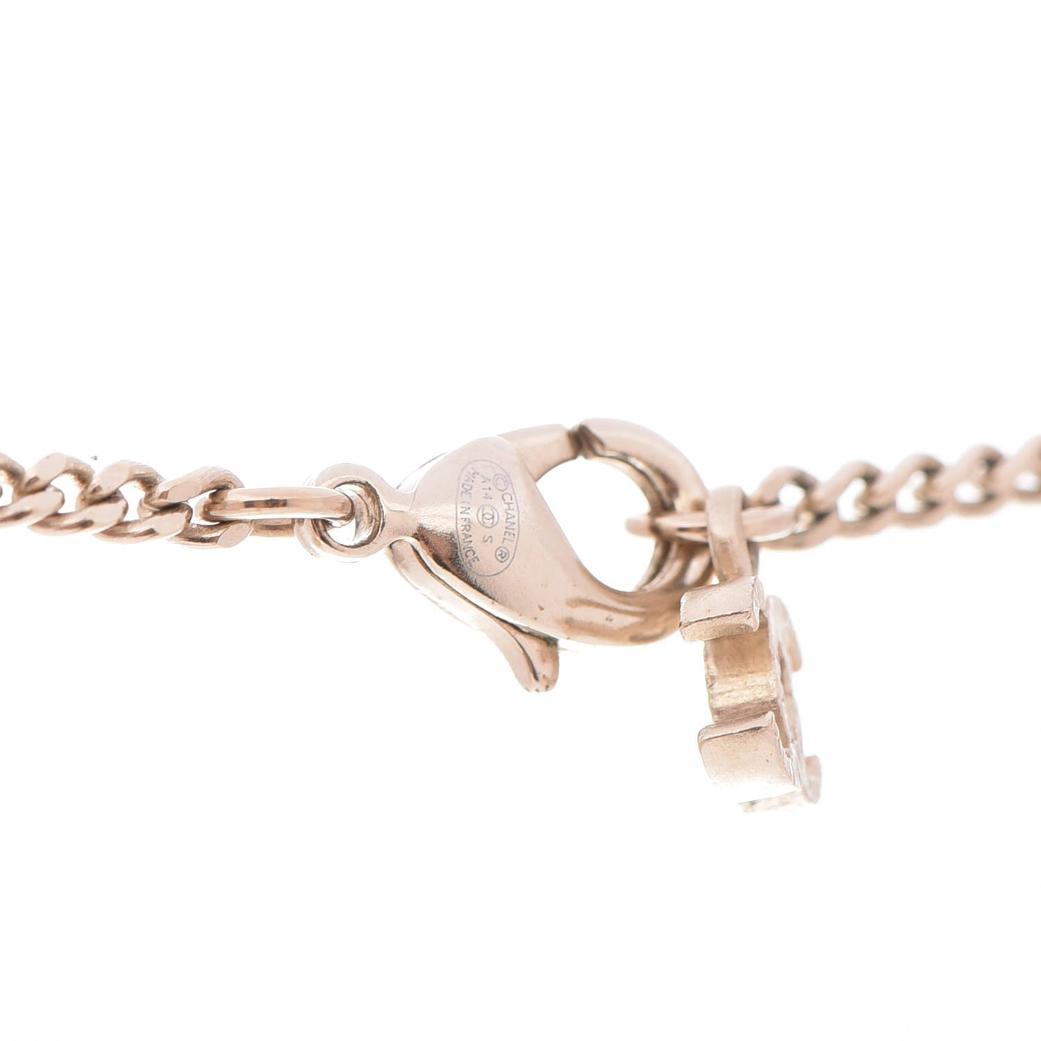 Chanel Pearl CC Pendant Necklace Gold 6 of 8