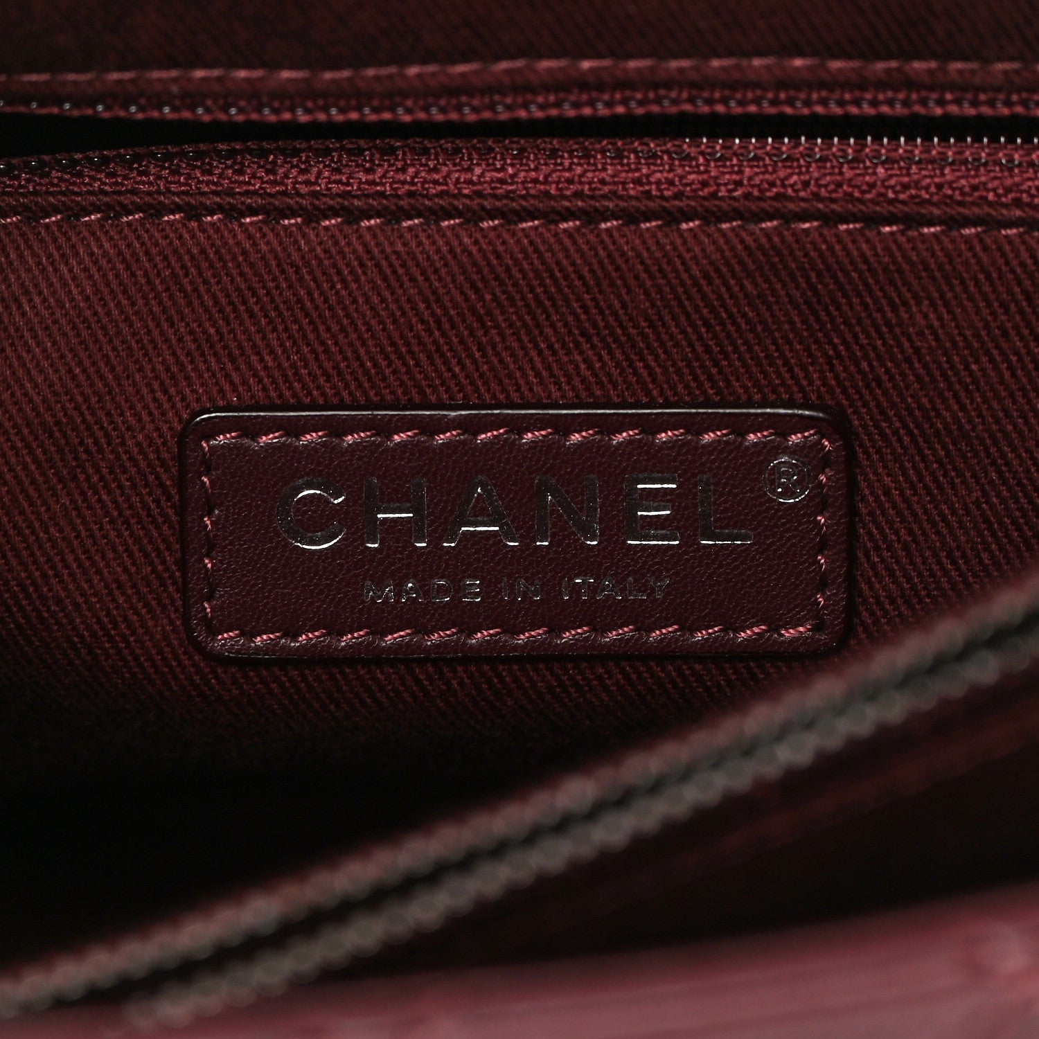 Chanel Calfskin Quilted Mad About Quilting Medium Flap Burgundy 6 of 13