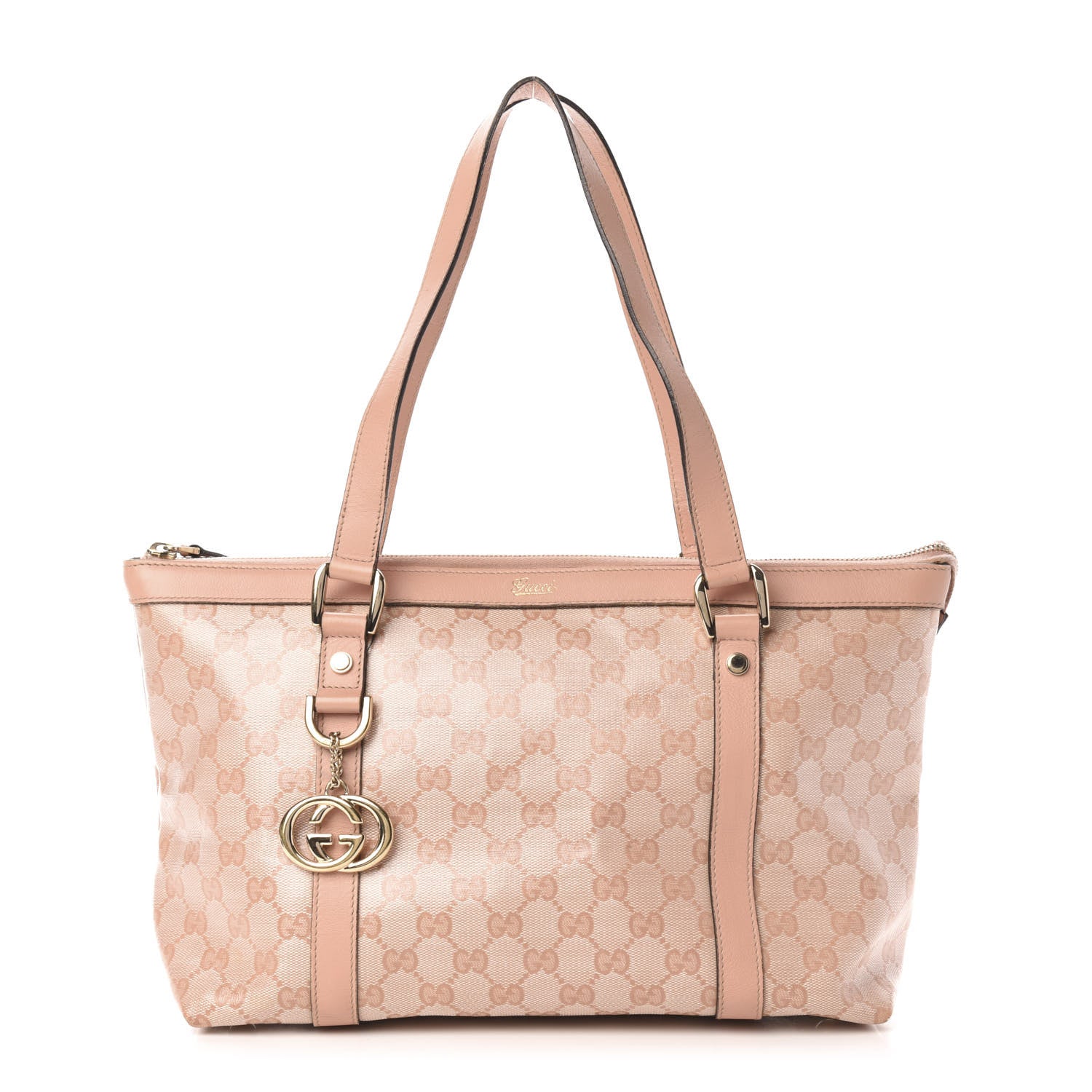 Gucci Crystal Monogram Medium Abbey Tote Blush 1 of 14