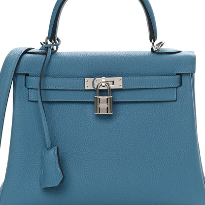Hermes Togo Kelly Retourne 25 Azur 36 of 36