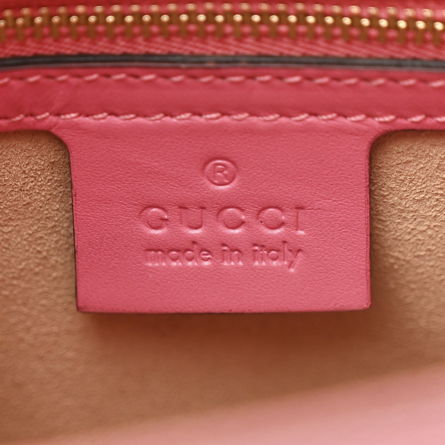Guccissima Small Zippered Bucket Tote Flush