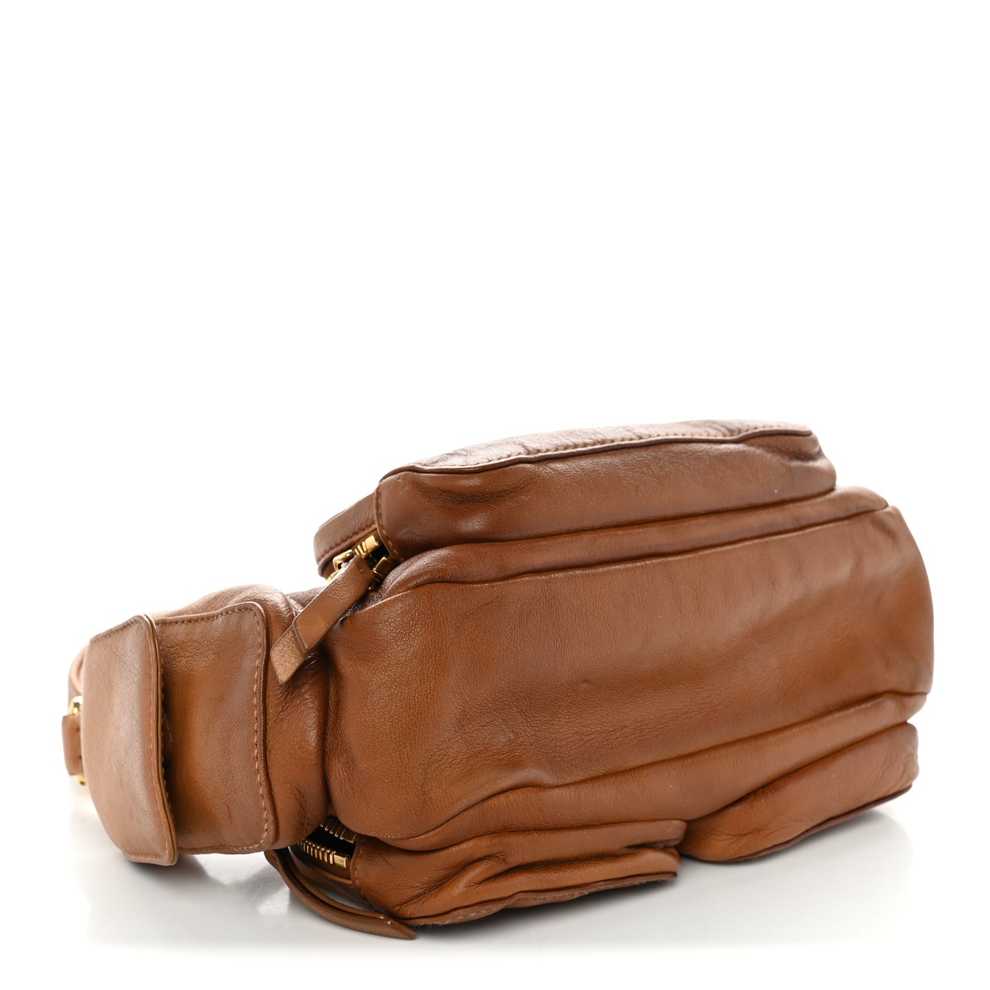 Nappa Multi Pocket Hobo Caramel