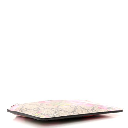 Gucci GG Supreme Monogram Blooms Key Ring Coin Case Beige Multicolor Dry Rose 4 of 8