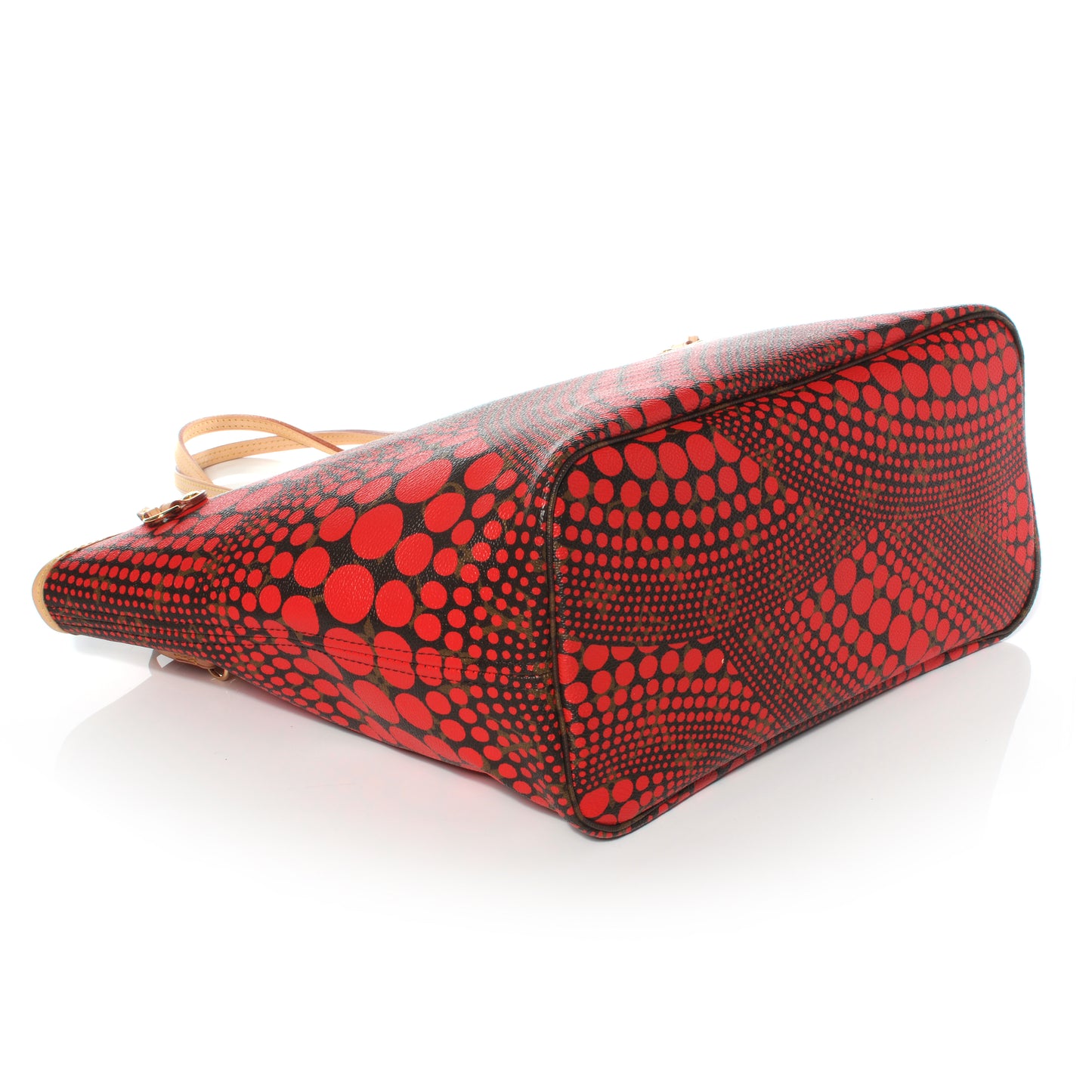Monogram Kusama Waves Neverfull MM Red