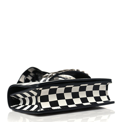 Christian Dior Calfskin Checkered Mini J'Adior Flap Bag Black White 3 of 5