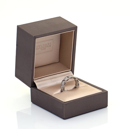 Bulgari 18K White Gold Diamond Serpenti Viper Pave Ring 56 7.5 6 of 6