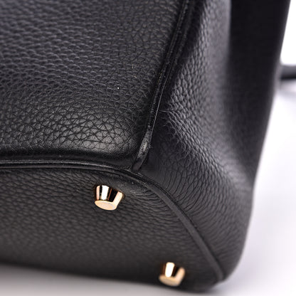 Christian Dior Bullcalf Medium Diorissimo Tote Black Rose Indien 10 of 12