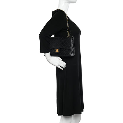 Chanel Lambskin Quilted Medium Double Flap Black 2 of 12
