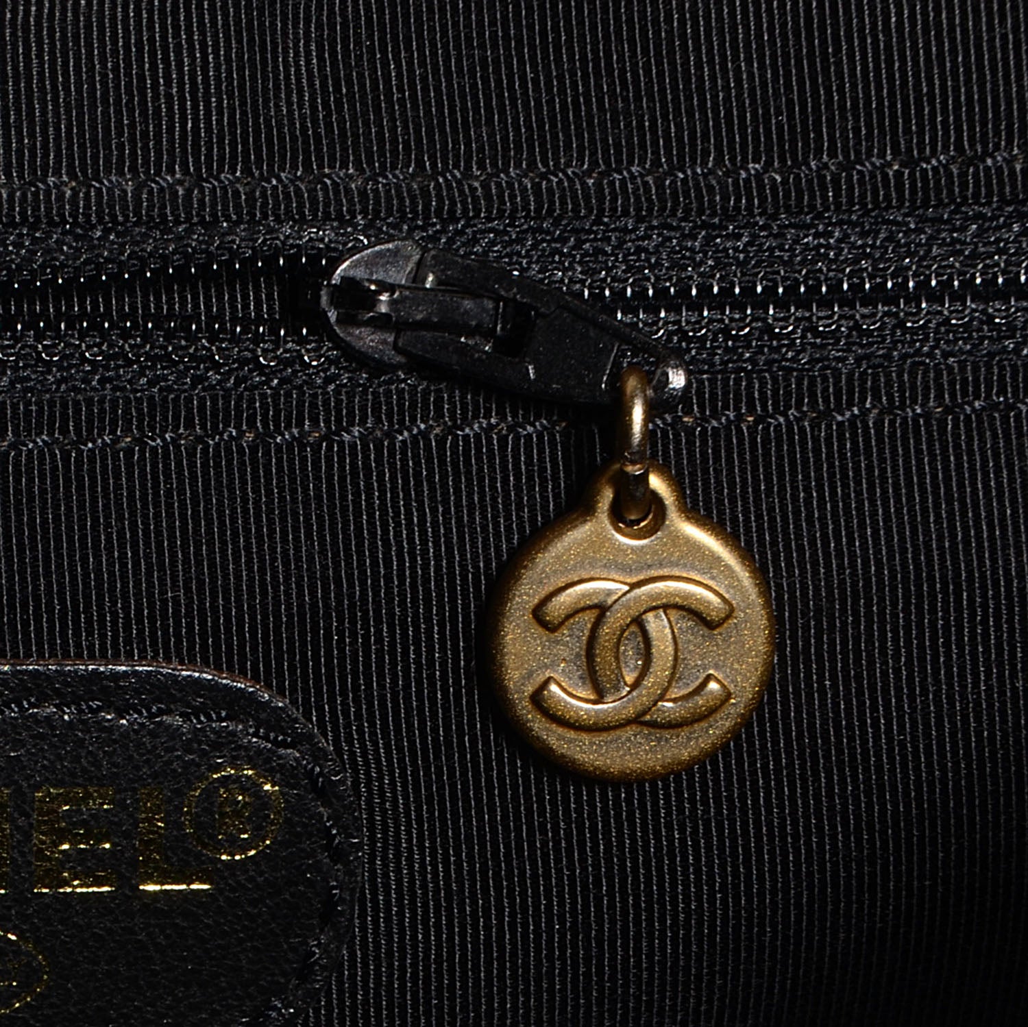 Chanel Grained Calfskin Tortoise CC Backpack Black 6 of 9