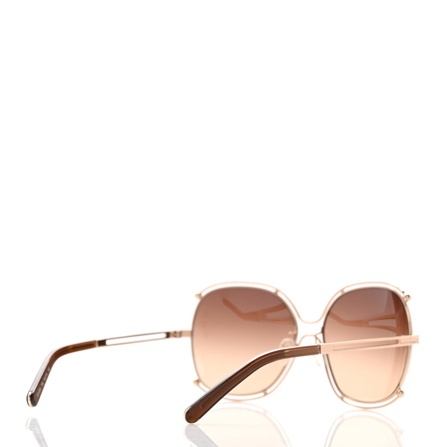 Isidora Oversized Round Sunglasses CE122S Gold