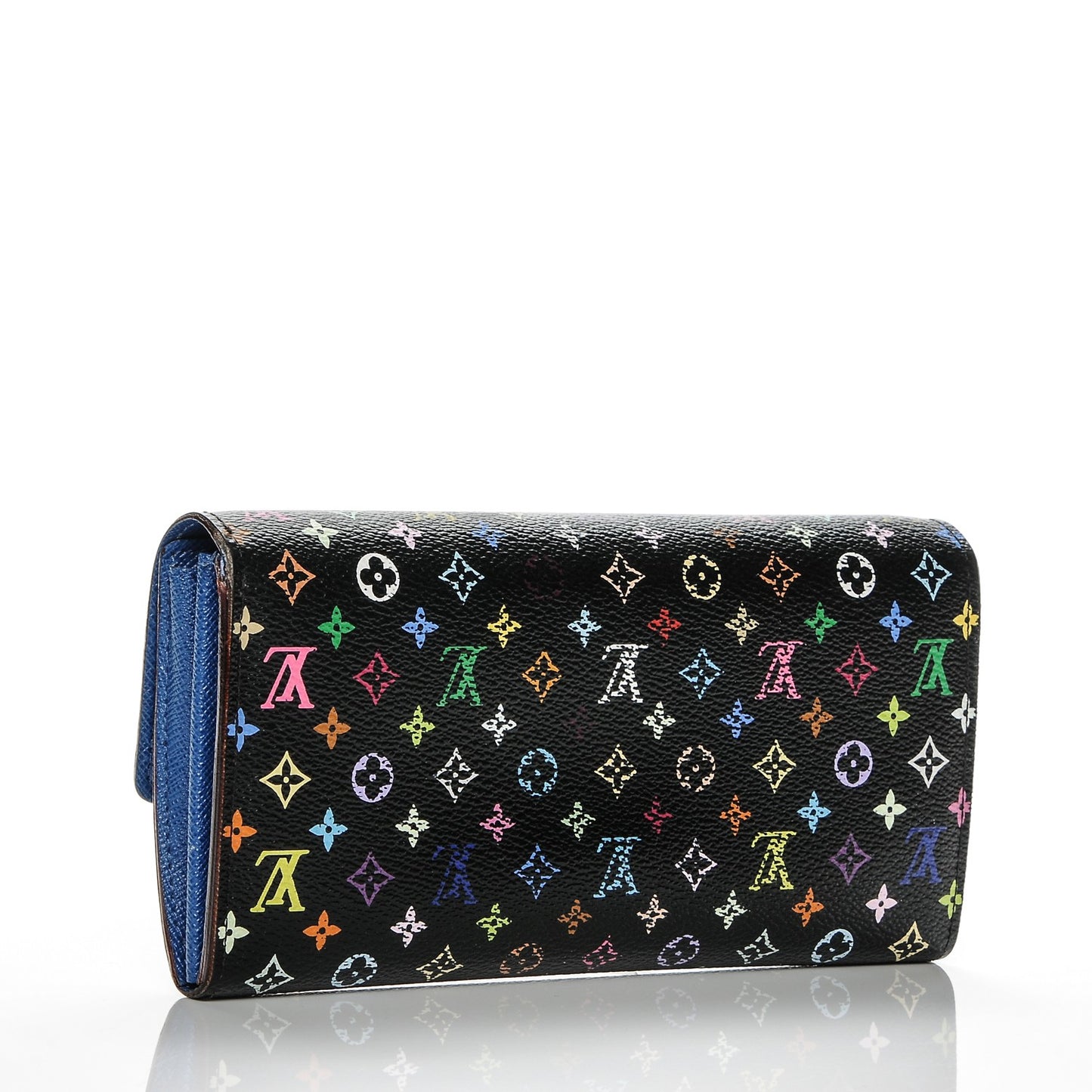 Monogram Multicolor Sarah Wallet Black Bleuet