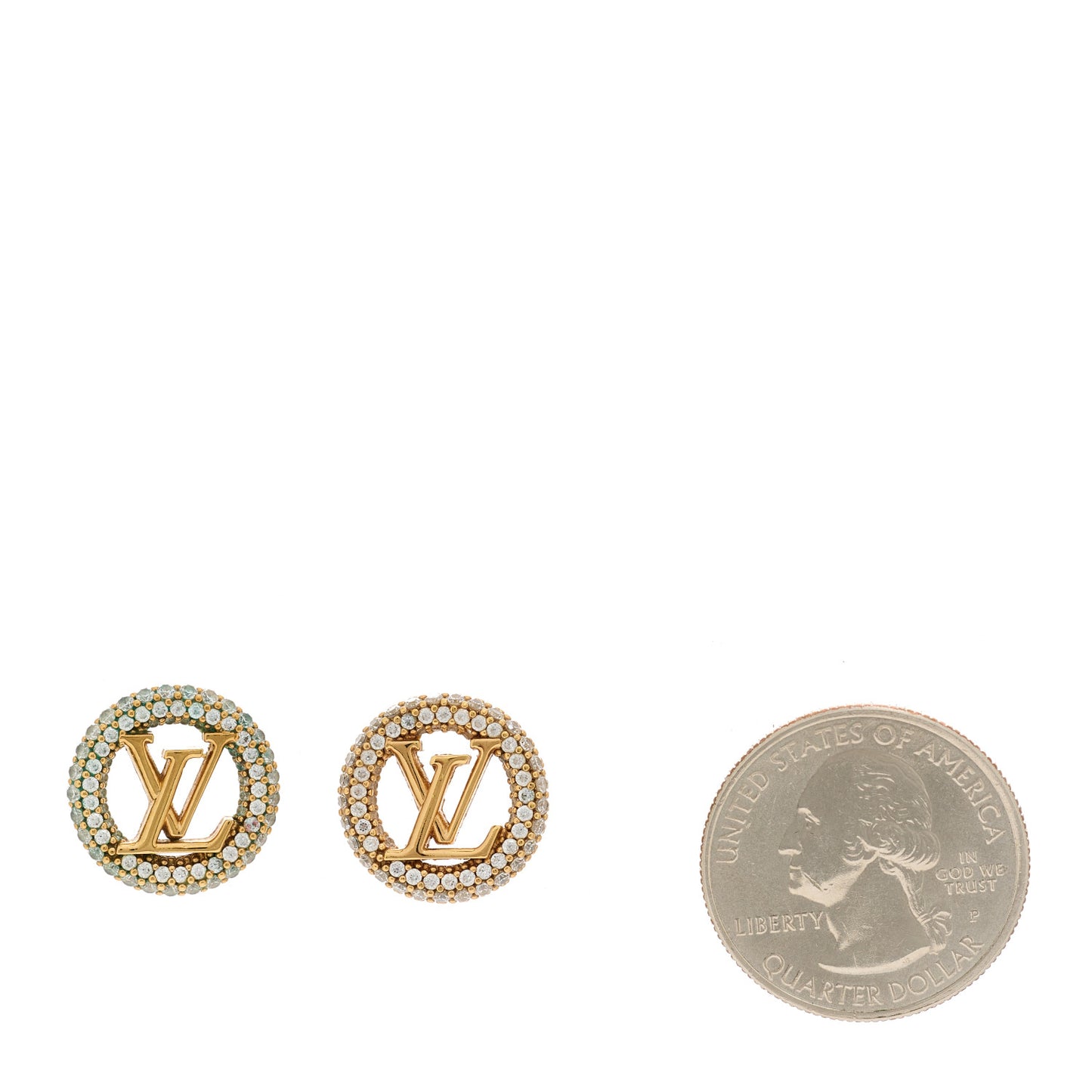 Metal Crystal Louise By Night Earrings Gold