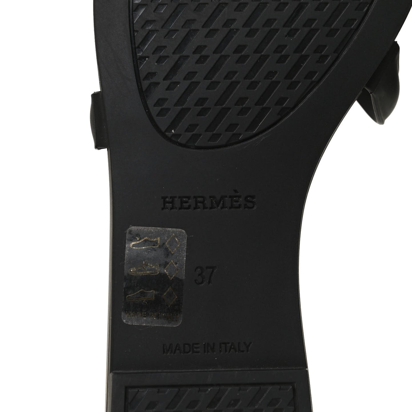 Rubber Aloha Sandals 37 Black