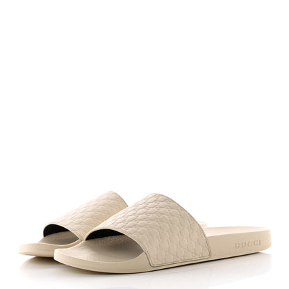 Gucci Microguccissima Slide Sandals 39 Ivory 3 of 14