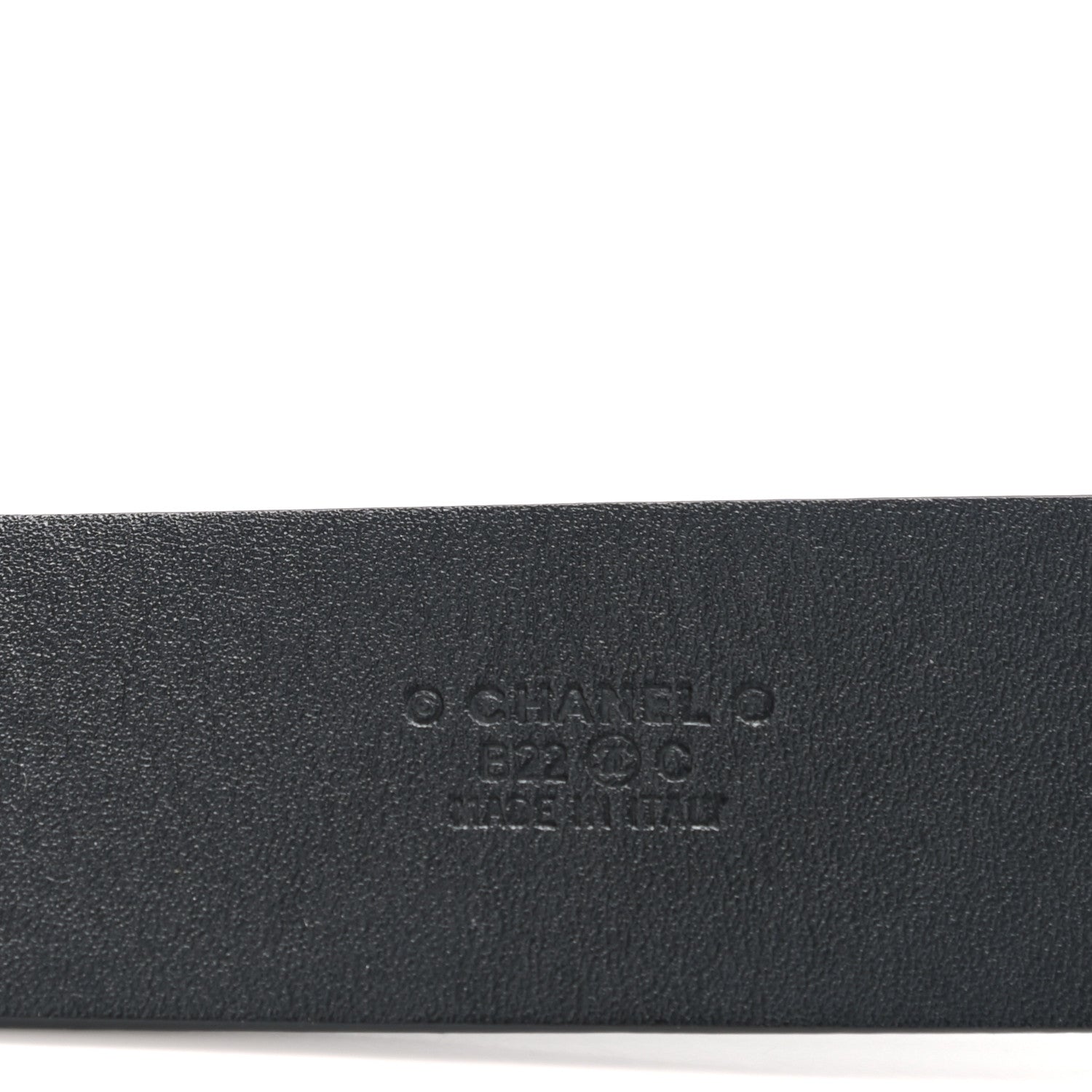 Chanel Lambskin Chain Square Buckle Belt 90 36 Black 3 of 7