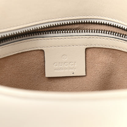 Gucci Calfskin Matelasse Small GG Marmont Shoulder Bag White 6 of 12