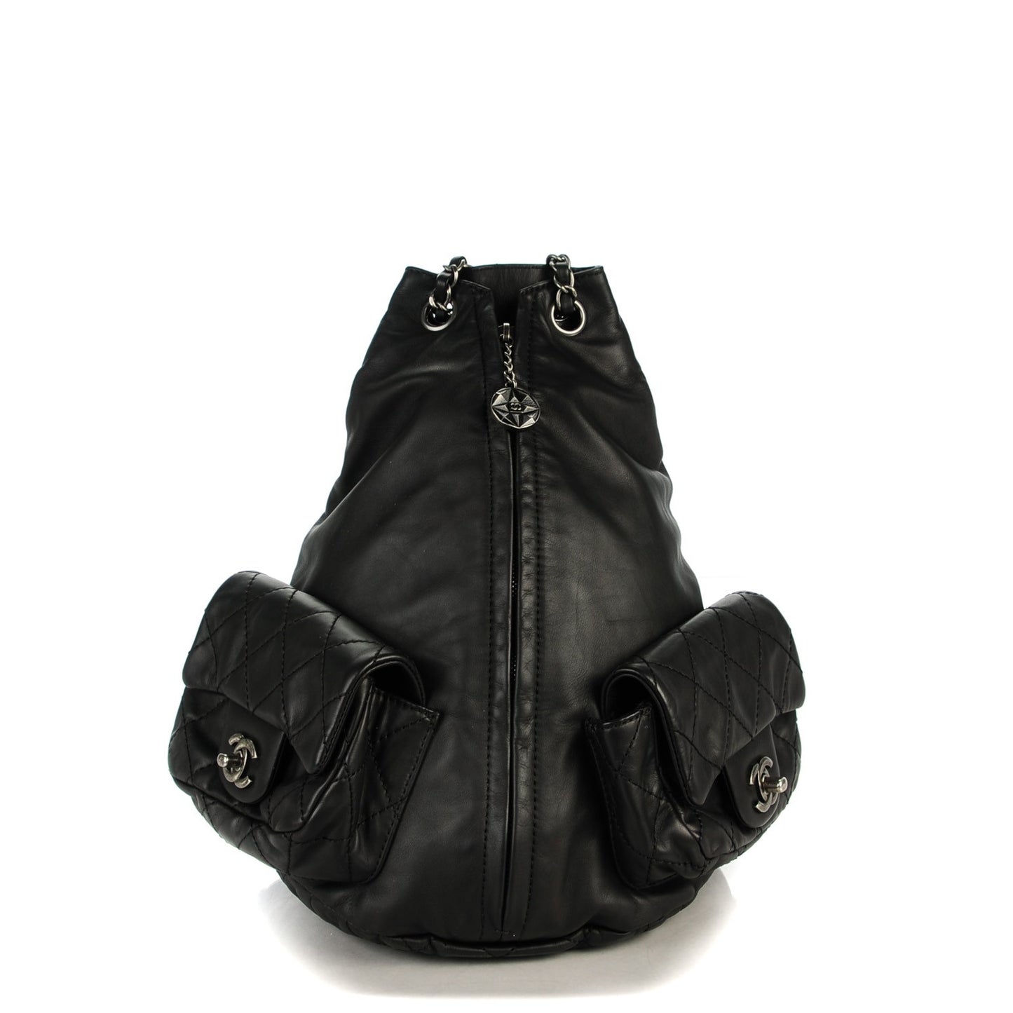 Calfskin Large Backpack Is Back Black