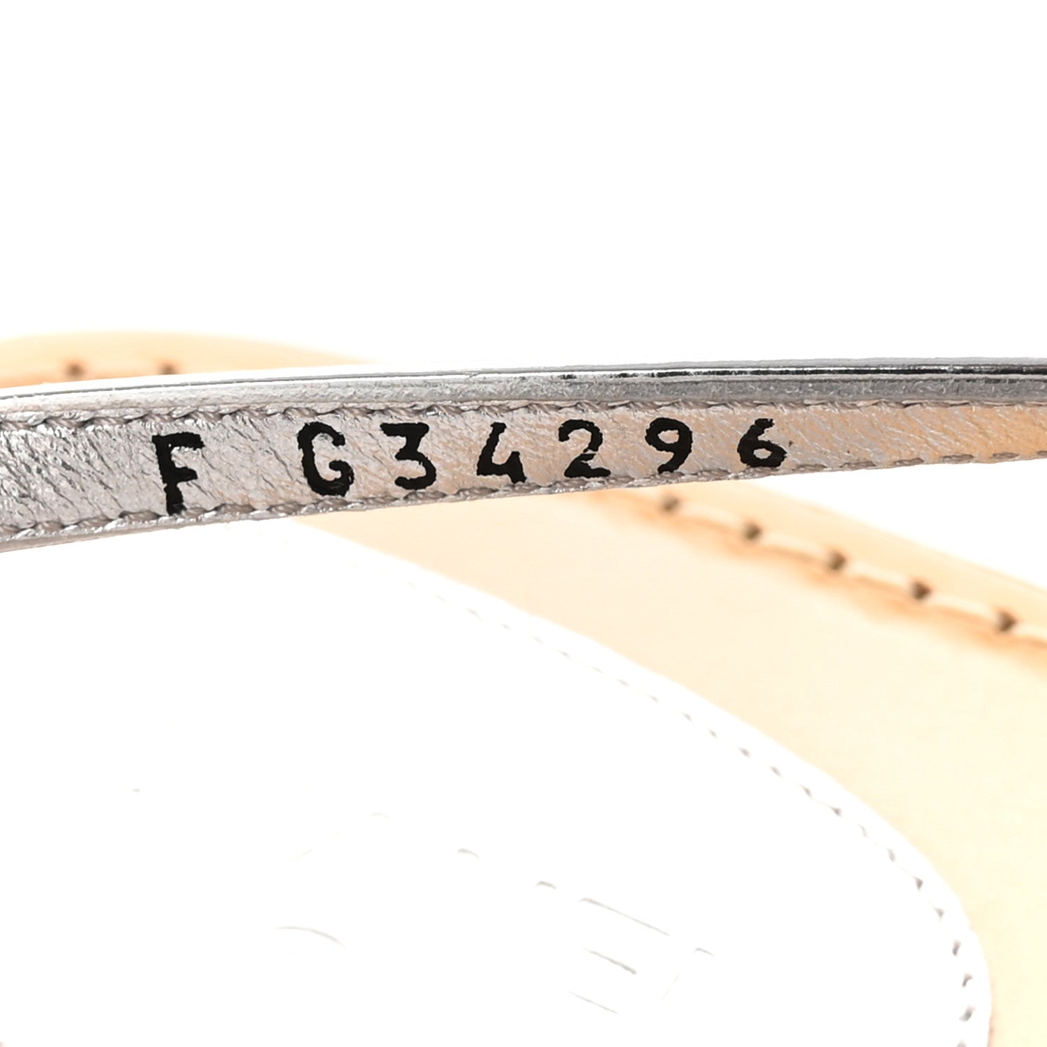 Chanel Mirror Calfskin CC Thong Sandals 40.5 Silver 8 of 14