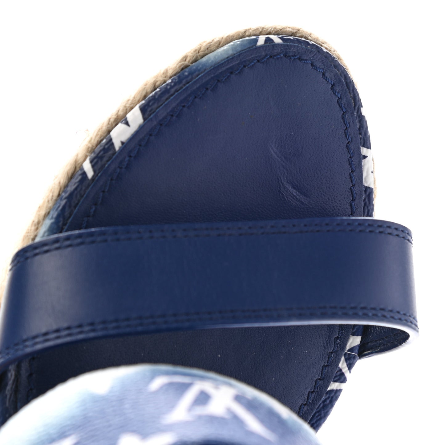 Monogram Escale Starboard Wedge Sandal 41 Blue