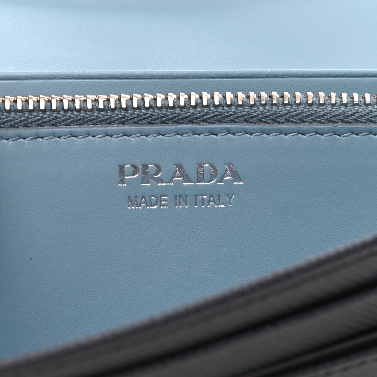 Saffiano Bi-Color Metal Continental Flap Travel Wallet Baltico Astrale