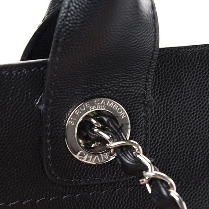 Chanel Caviar Medium Studded Deauville Tote Black 15 of 15