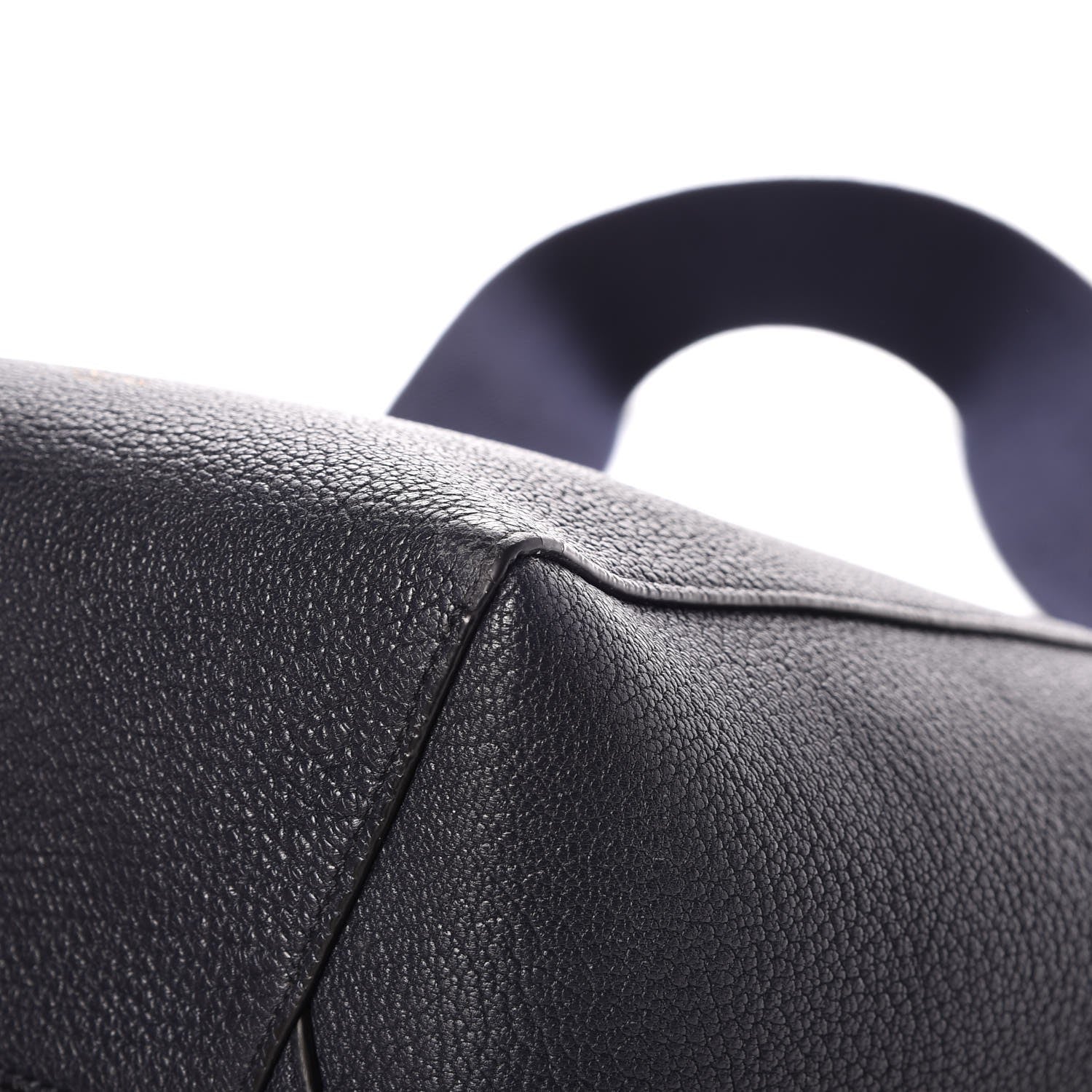 Celine Soft Grained Calfskin Small Sangle Bucket Bag Navy 9 of 11